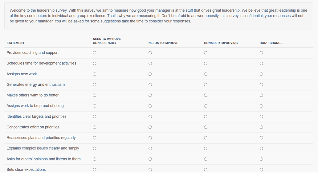 How do I send out a Leadership Survey?(Admins and Managers)